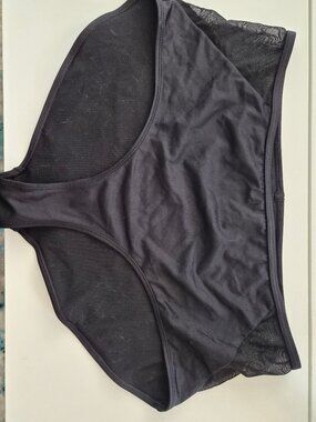 Mesh side bikini bottom